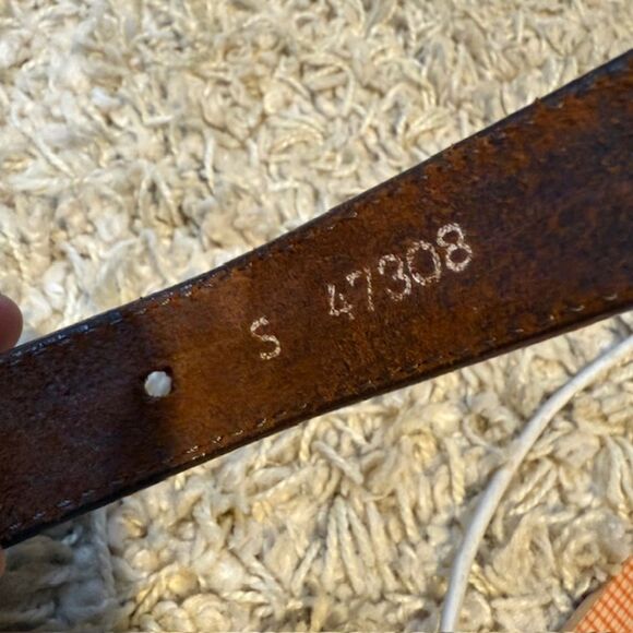 Vintage Brighton Brown Leather Sunflower Concho Belt Sz S 24–28" Boho Western - Picture 7 of 7